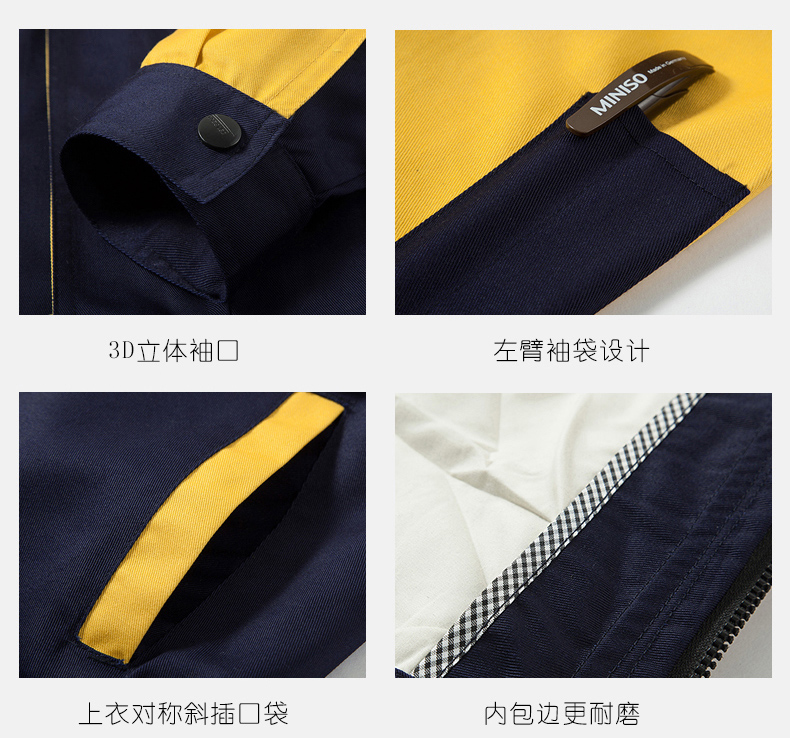 工作服袖口、口袋細(xì)節(jié)展示